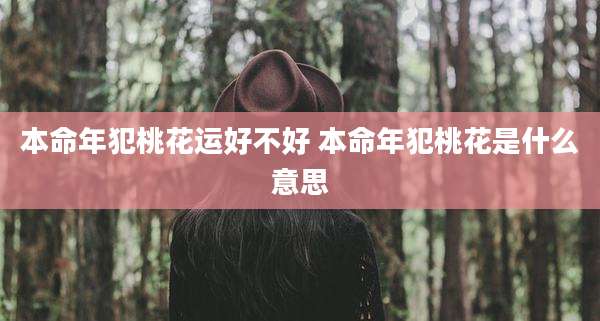 本命年犯桃花运好不好 本命年犯桃花是什么意思