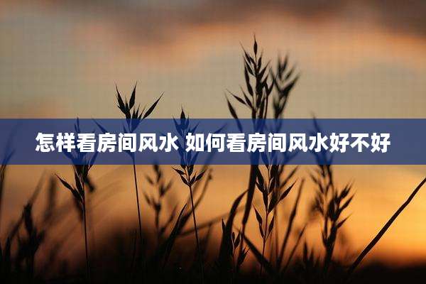 怎样看房间风水 如何看房间风水好不好