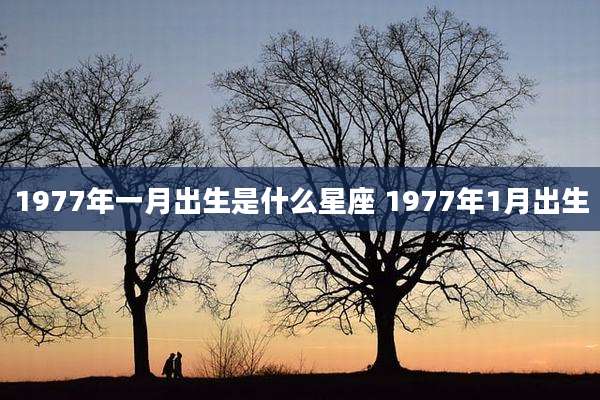 1977年一月出生是什么星座 1977年1月出生