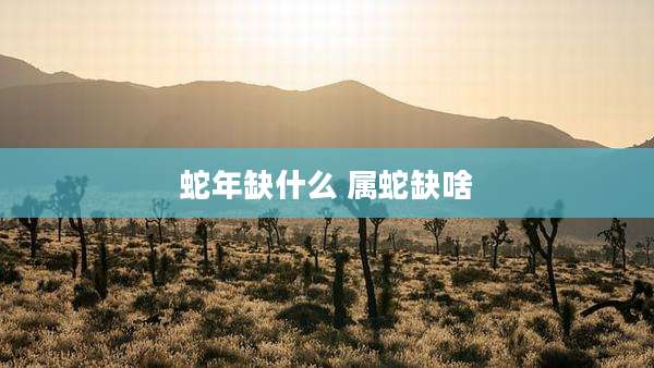 蛇年缺什么 属蛇缺啥