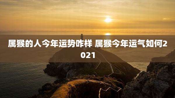 属猴的人今年运势咋样 属猴今年运气如何2021