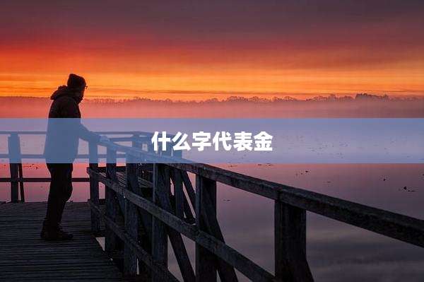 什么字代表金
