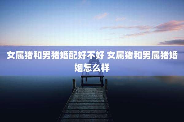 女属猪和男猪婚配好不好 女属猪和男属猪婚姻怎么样
