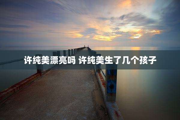 许纯美漂亮吗 许纯美生了几个孩子