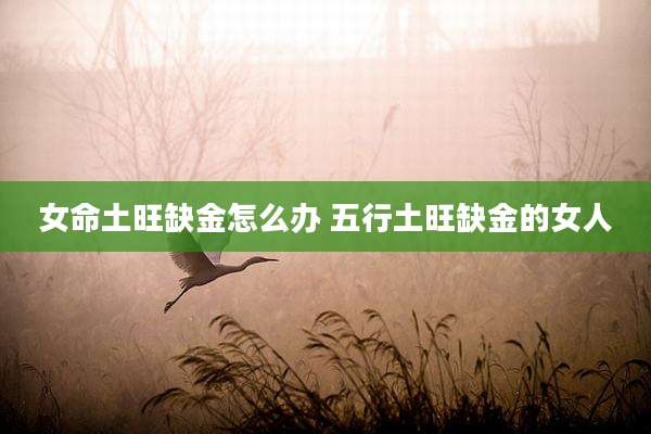女命土旺缺金怎么办 五行土旺缺金的女人