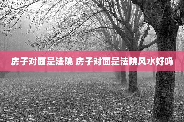 房子对面是法院 房子对面是法院风水好吗