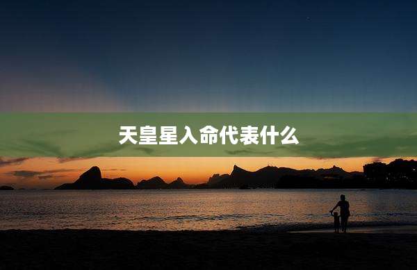 天皇星入命代表什么