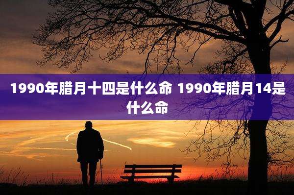 1990年腊月十四是什么命 1990年腊月14是什么命