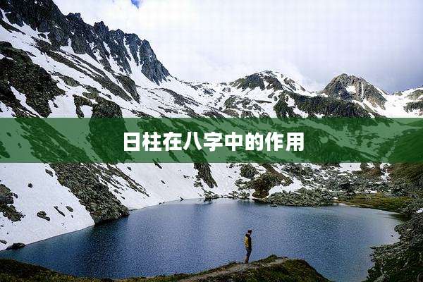 日柱在八字中的作用