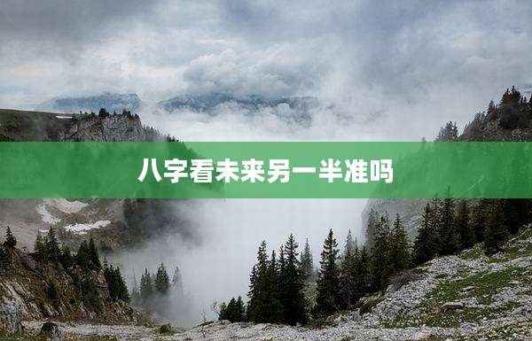 八字看未来另一半准吗