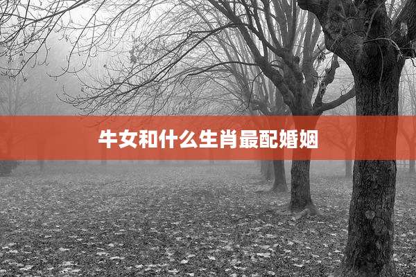 牛女和什么生肖最配婚姻