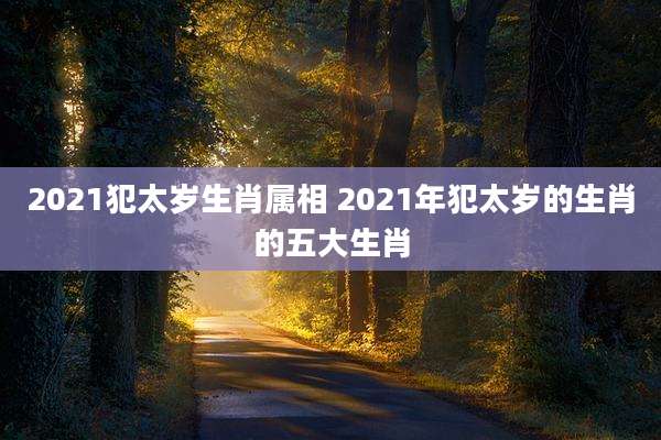 2021犯太岁生肖属相 2021年犯太岁的生肖的五大生肖