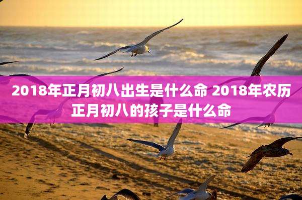 2018年正月初八出生是什么命 2018年农历正月初八的孩子是什么命