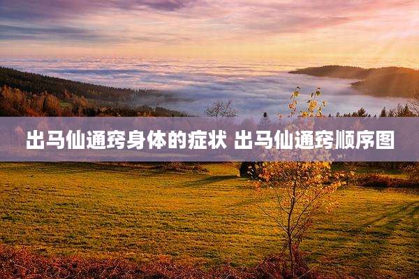 出马仙通窍身体的症状 出马仙通窍顺序图