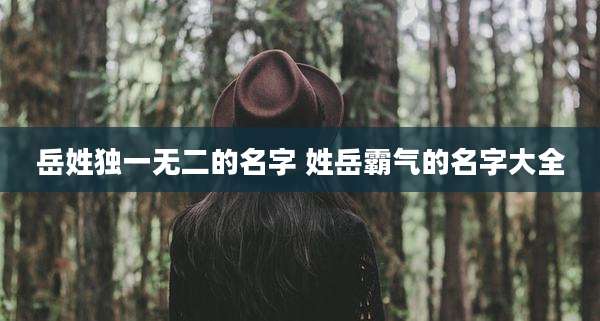 岳姓独一无二的名字 姓岳霸气的名字大全