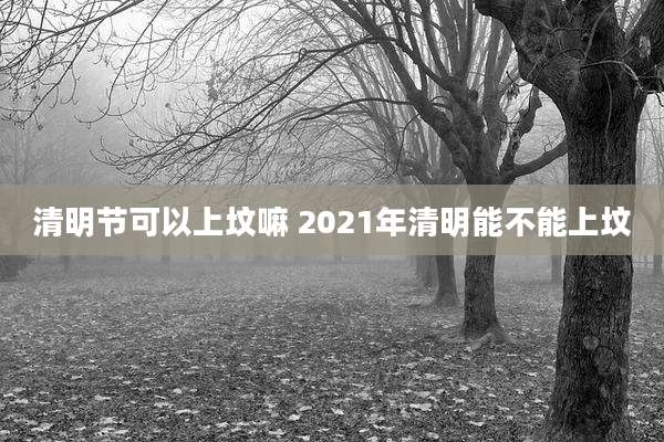 清明节可以上坟嘛 2021年清明能不能上坟