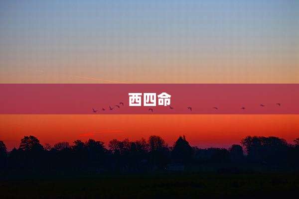 西四命