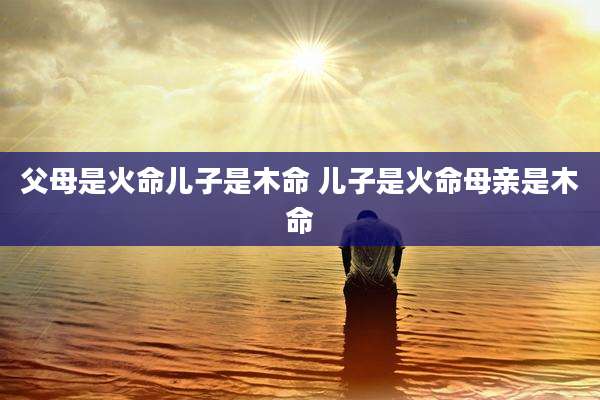父母是火命儿子是木命 儿子是火命母亲是木命