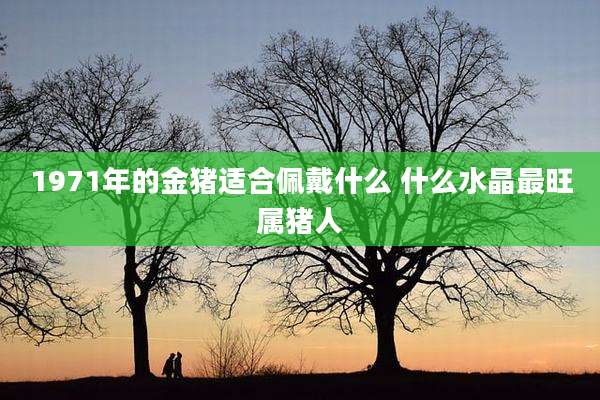 1971年的金猪适合佩戴什么 什么水晶最旺属猪人