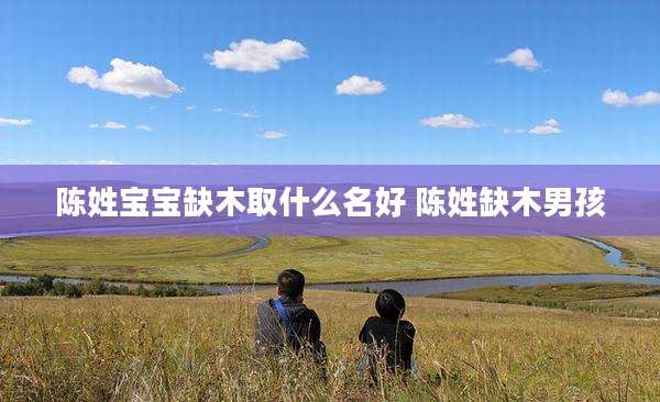 陈姓宝宝缺木取什么名好 陈姓缺木男孩