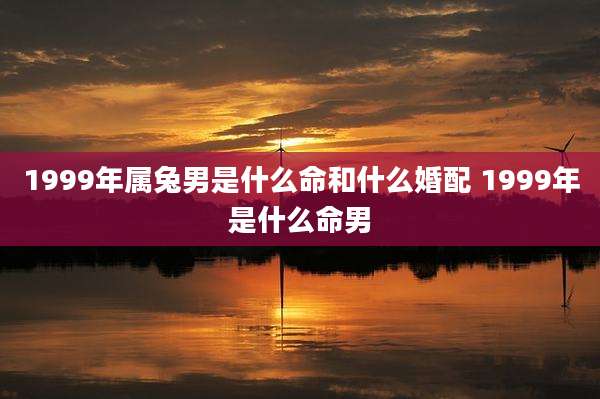1999年属兔男是什么命和什么婚配 1999年是什么命男