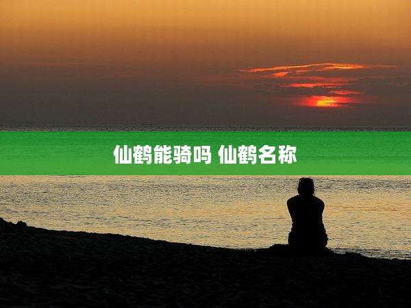 仙鹤能骑吗 仙鹤名称