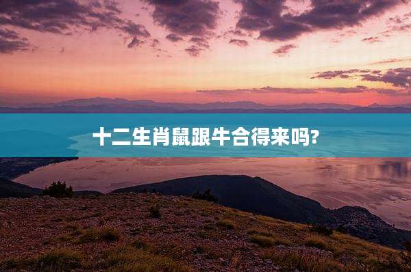 十二生肖鼠跟牛合得来吗?