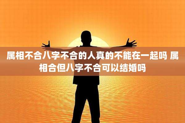 属相不合八字不合的人真的不能在一起吗 属相合但八字不合可以结婚吗