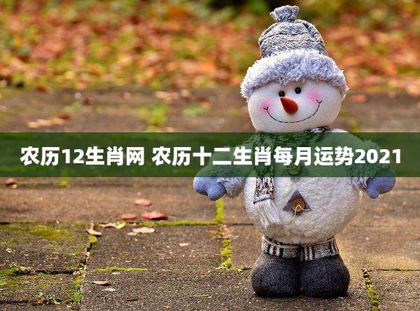 农历12生肖网 农历十二生肖每月运势2021