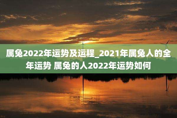 属兔2022年运势及运程_2021年属兔人的全年运势 属兔的人2022年运势如何