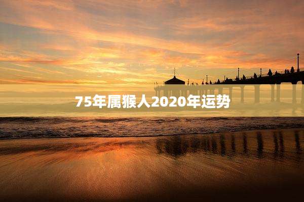 75年属猴人2020年运势