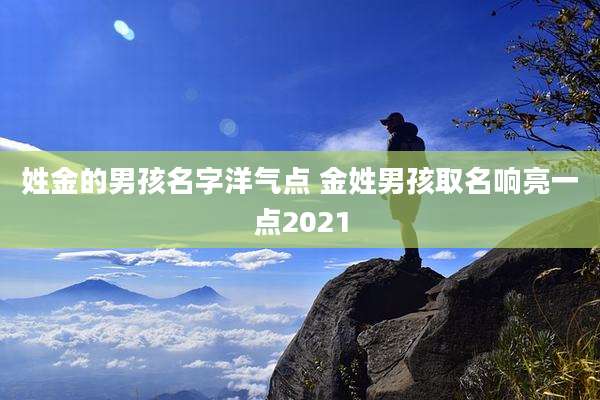 姓金的男孩名字洋气点 金姓男孩取名响亮一点2021