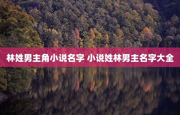 林姓男主角小说名字 小说姓林男主名字大全