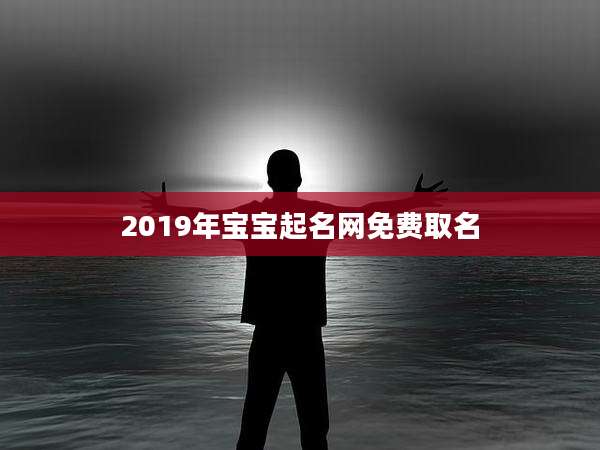 2019年宝宝起名网免费取名