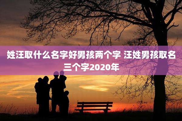 姓汪取什么名字好男孩两个字 汪姓男孩取名三个字2020年