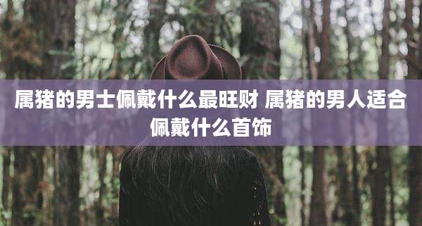 属猪的男士佩戴什么最旺财 属猪的男人适合佩戴什么首饰