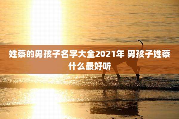 姓蔡的男孩子名字大全2021年 男孩子姓蔡什么最好听