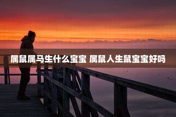 属鼠属马生什么宝宝 属鼠人生鼠宝宝好吗