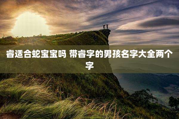 睿适合蛇宝宝吗 带睿字的男孩名字大全两个字