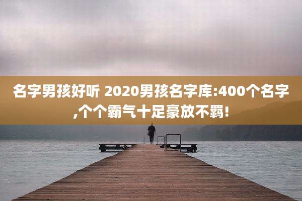 名字男孩好听 2020男孩名字库:400个名字,个个霸气十足豪放不羁!