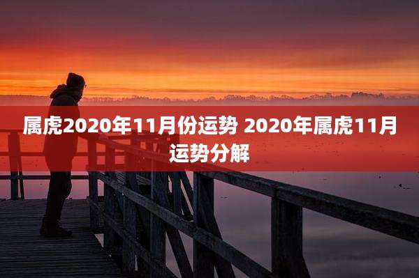 属虎2020年11月份运势 2020年属虎11月运势分解