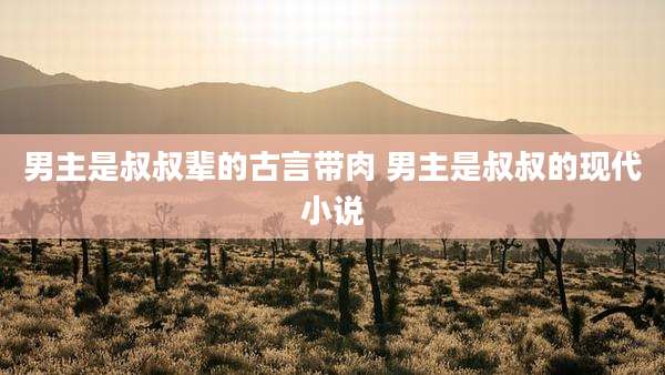 男主是叔叔辈的古言带肉 男主是叔叔的现代小说