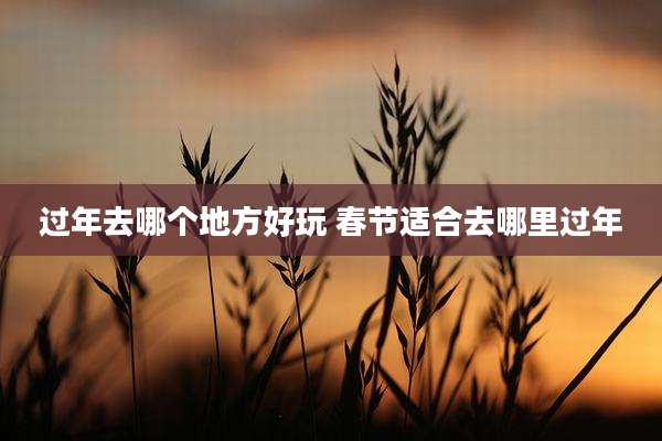 过年去哪个地方好玩 春节适合去哪里过年