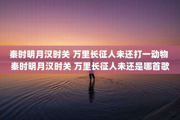 秦时明月汉时关 万里长征人未还打一动物 秦时明月汉时关 万里长征人未还是哪首歌