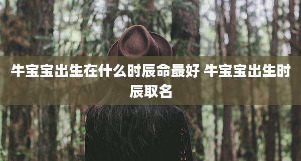 牛宝宝出生在什么时辰命最好 牛宝宝出生时辰取名