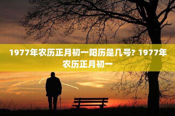 1977年农历正月初一阳历是几号? 1977年农历正月初一