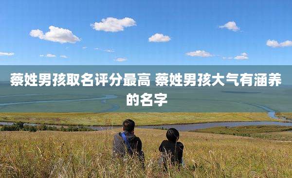 蔡姓男孩取名评分最高 蔡姓男孩大气有涵养的名字