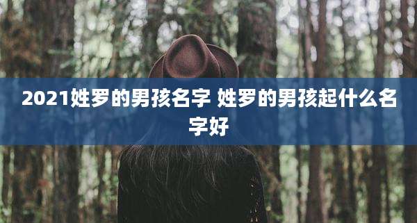 2021姓罗的男孩名字 姓罗的男孩起什么名字好
