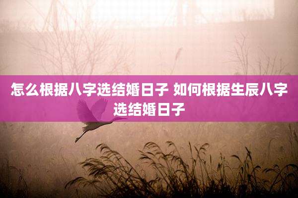 怎么根据八字选结婚日子 如何根据生辰八字选结婚日子