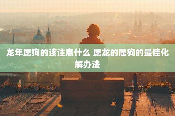龙年属狗的该注意什么 属龙的属狗的最佳化解办法